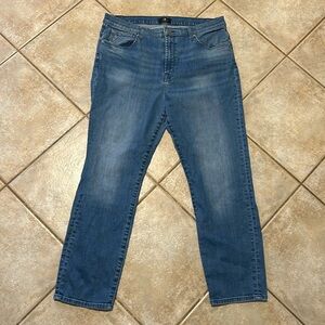 7 For All Mankind Peggi High Rise Straight Leg Ankle Jeans Womens size 34